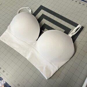 No Boundaries Padded Sports Bra White XXL